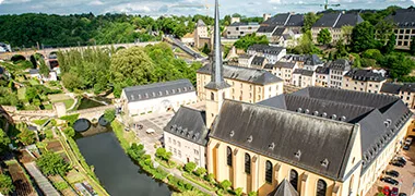 Luxemburg vedere panoramică de sus